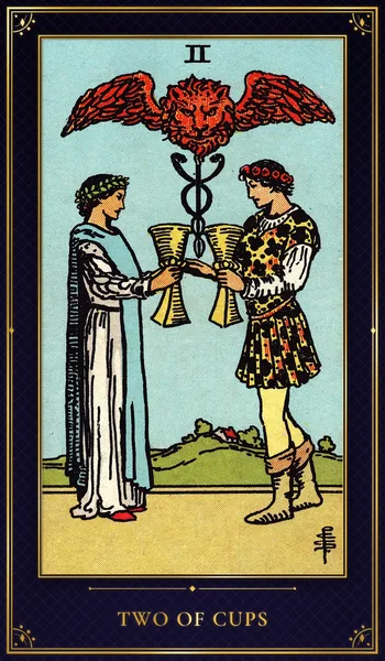 Two of Cups — Rider–Waite tarot card