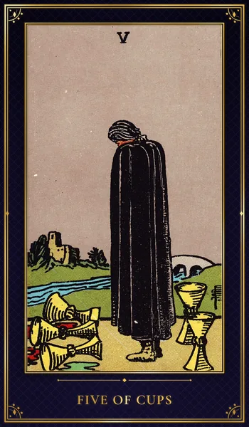 Five of Cups — Rider–Waite tarot card