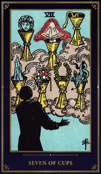 Seven of Cups — Rider–Waite tarot card