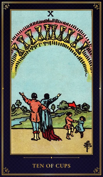 Ten of Cups — Rider–Waite tarot card