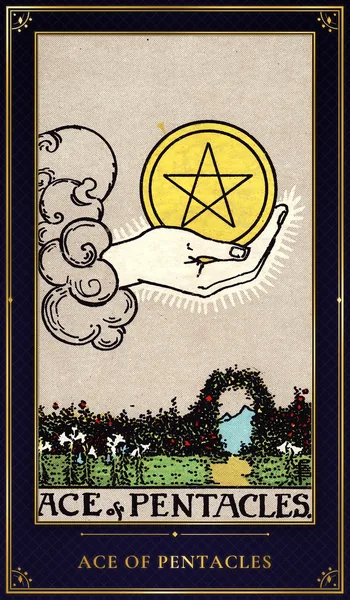 Ace of Pentacles — Rider–Waite tarot card