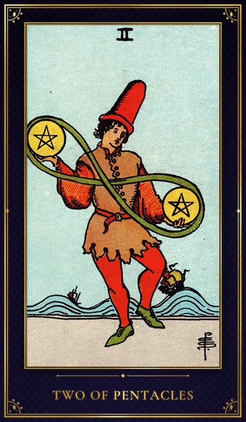 Two of Pentacles — Rider–Waite tarot card
