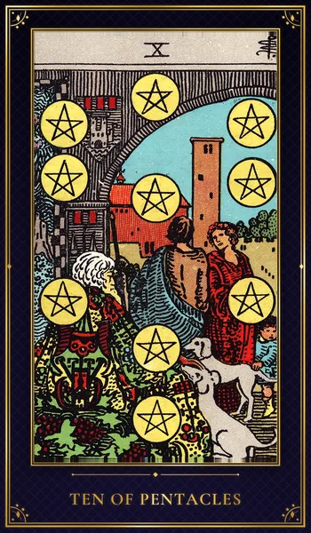 Ten of Pentacles — Rider–Waite tarot card