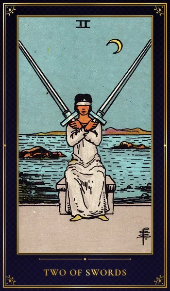Two of Swords — Rider–Waite tarot card