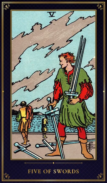 Five of Swords — Rider–Waite tarot card