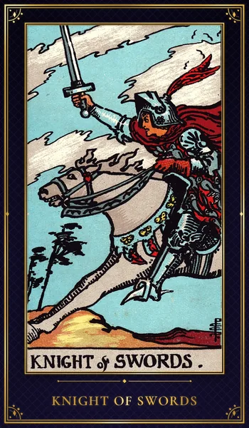 Knight of Swords — Rider–Waite tarot card