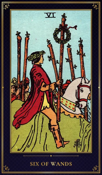 Six of Wands — Rider–Waite tarot card