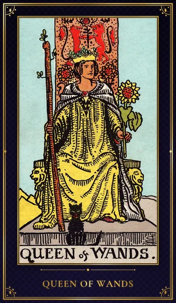 Queen of Wands — Rider–Waite tarot card
